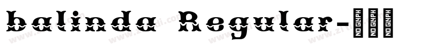 balinda Regular字体转换